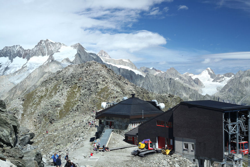 Eggishorn. Gross Wannenhorn. Finsteraarhorn. Oberaarhorn