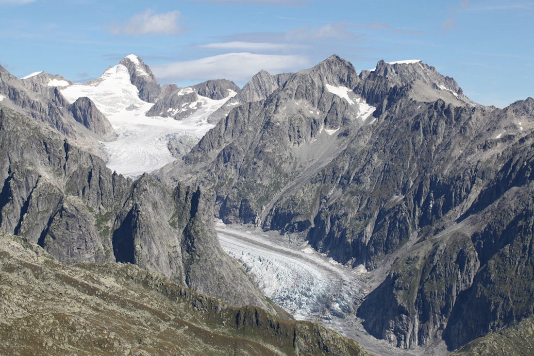 Oberaarhorn, Wasenhorn, Galmihorn, Fieschergletscher