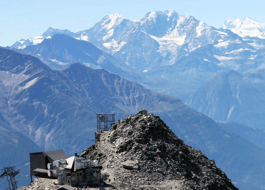 Weissmies, Fletschhorn, Zumsteinspitze, Dufourspitze